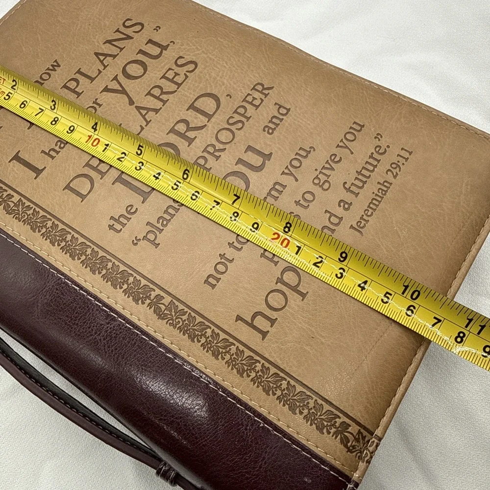 ESV Study Bible & Christian Art Gifts Jeremiah 29:11 Faux Leather Bible Cover